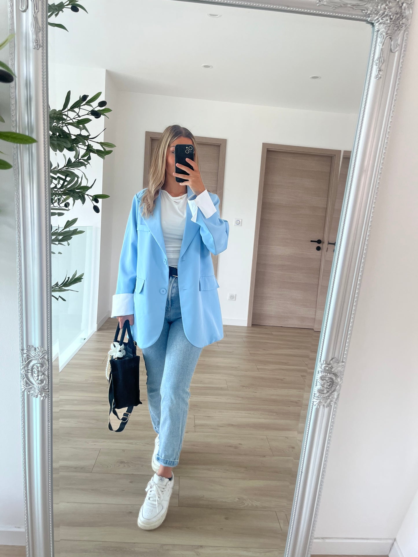 Blazer bleu ciel