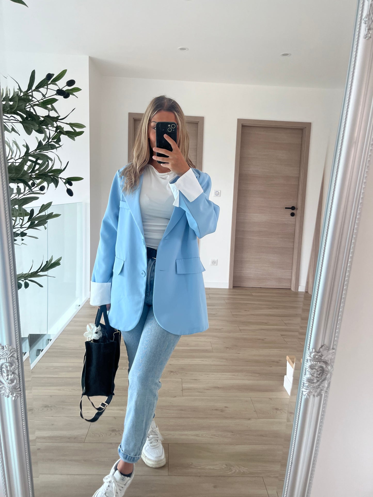 Blazer bleu ciel