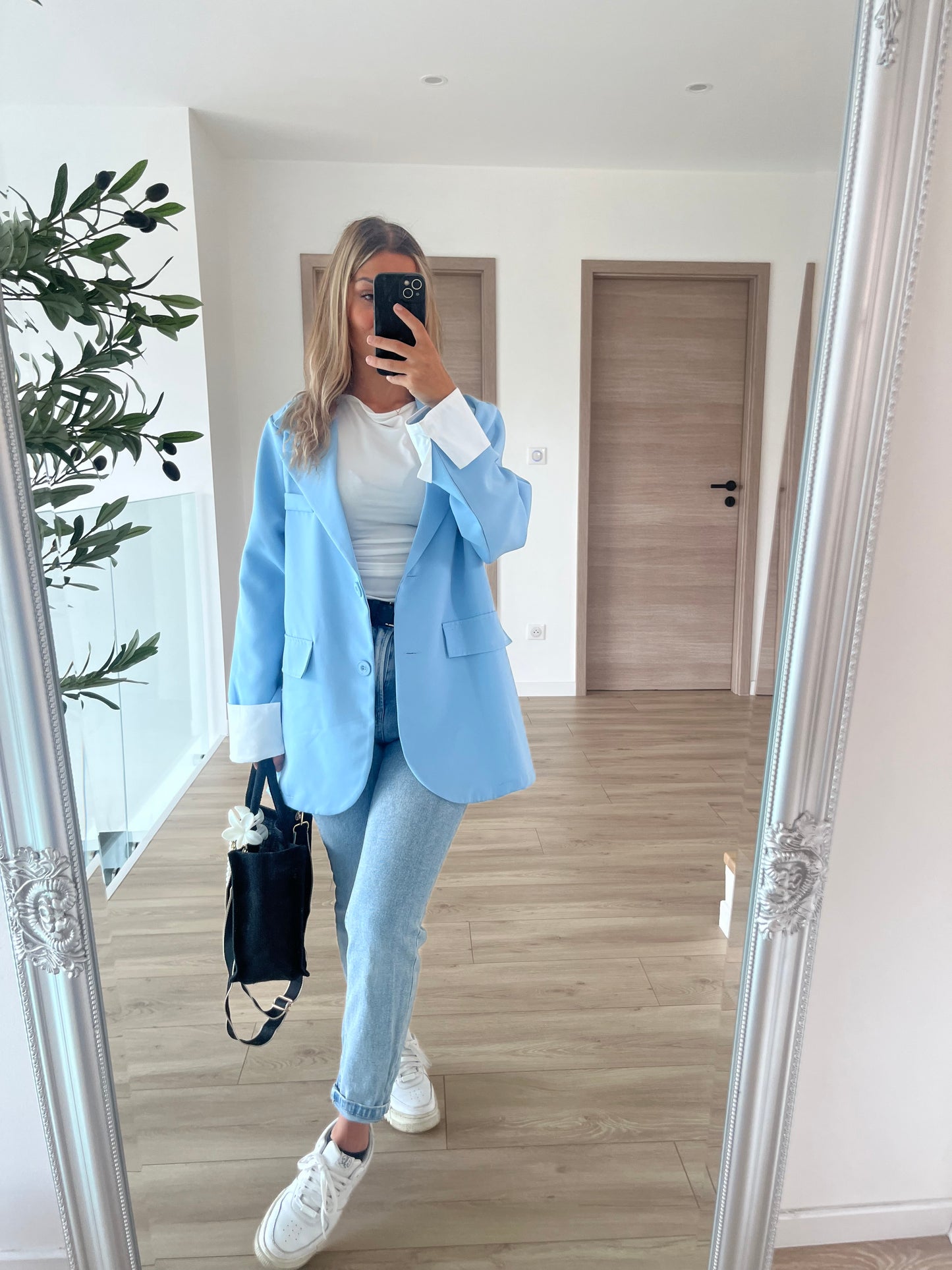 Blazer bleu ciel