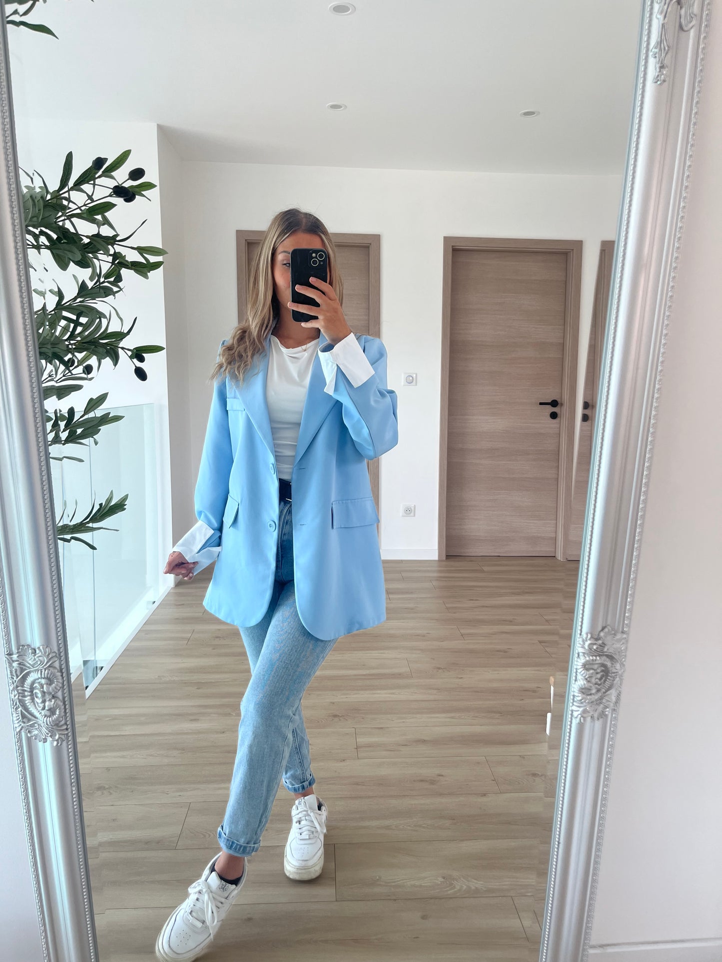 Blazer bleu ciel