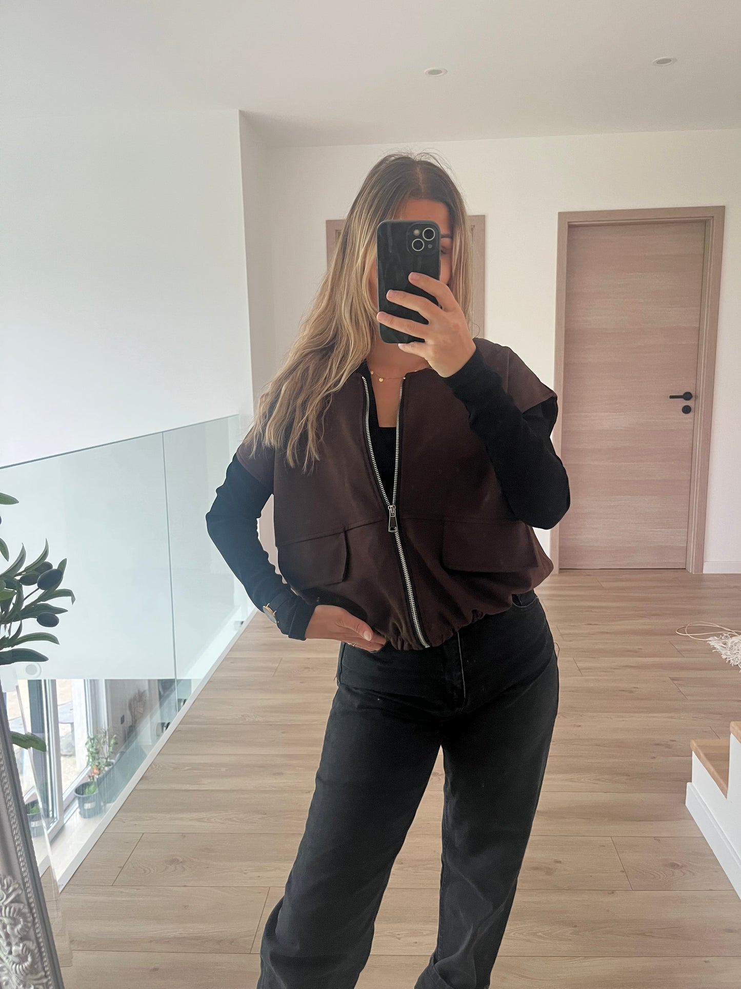 Veste sans manche brun