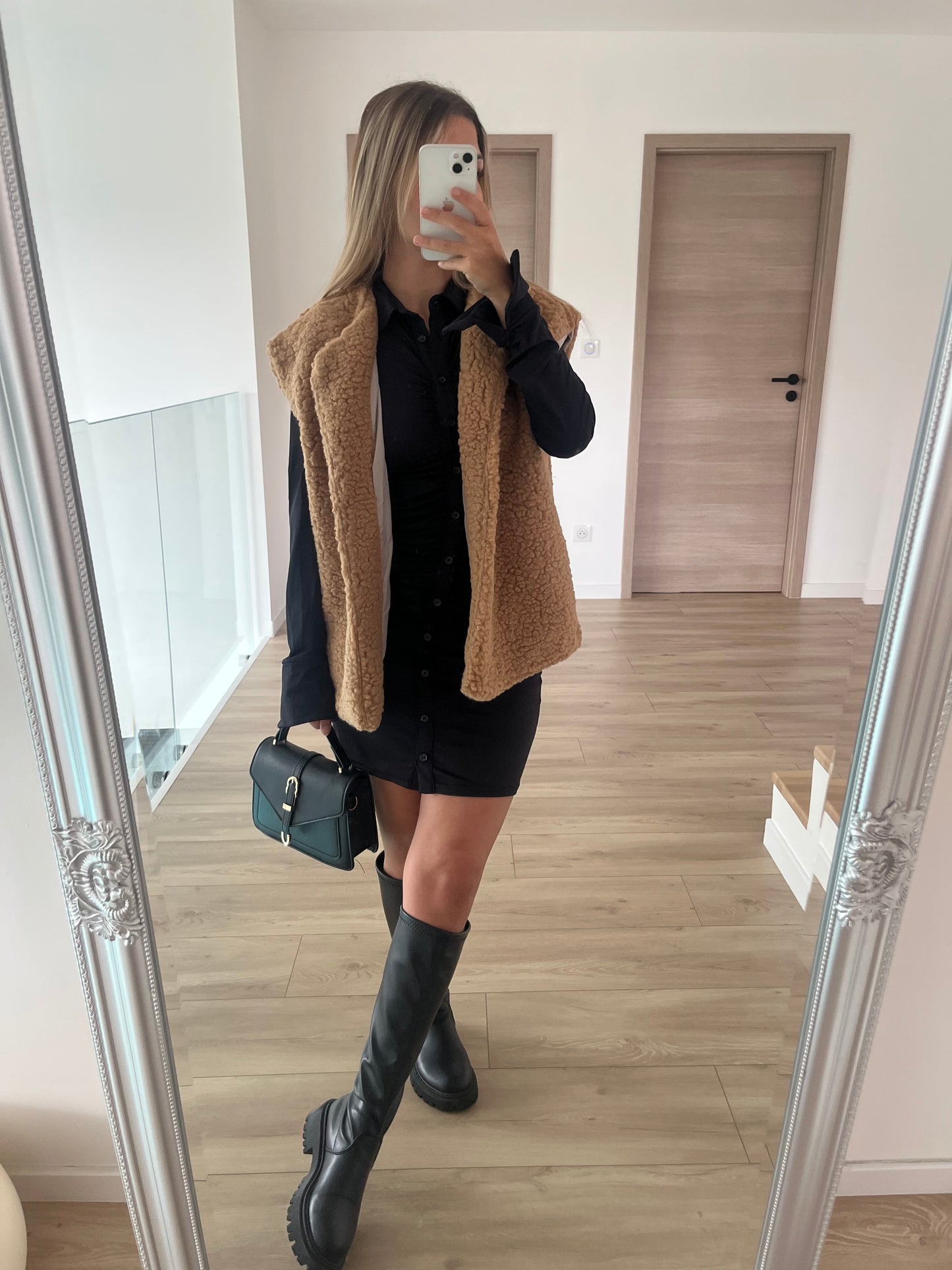 Veste sans manche beige