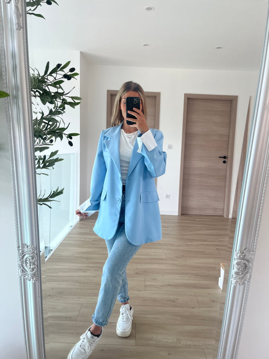 Blazer bleu ciel