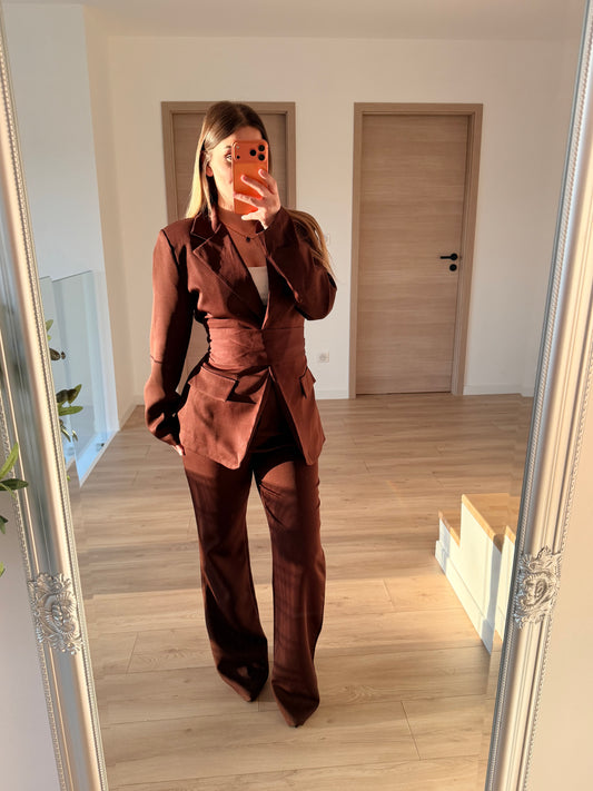 Ensemble blazer choco